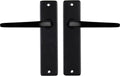STARX deurklink zwart â€“ deurbeslag â€“ deurkruk met schild â€“ deurklink duim - 43 x 180 mm â€“ ã˜ 18 mm