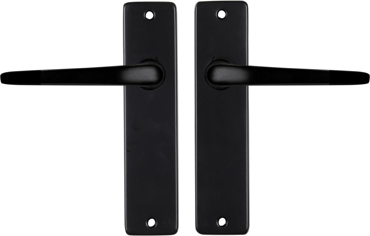 STARX deurklink zwart â€“ deurbeslag â€“ deurkruk met schild â€“ deurklink duim - 43 x 180 mm â€“ ã˜ 18 mm