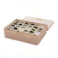SOGA (43x29x13cm) Beige 30 Compartment Fabric Storage Box Organizer