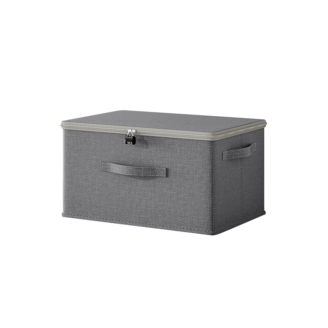 SOGA (45x35x25cm) Grey Fabric Storage Box Home Organizer