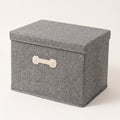 SOGA (40x30x25cm) Grey 30L Fabric Storage Box Organizer