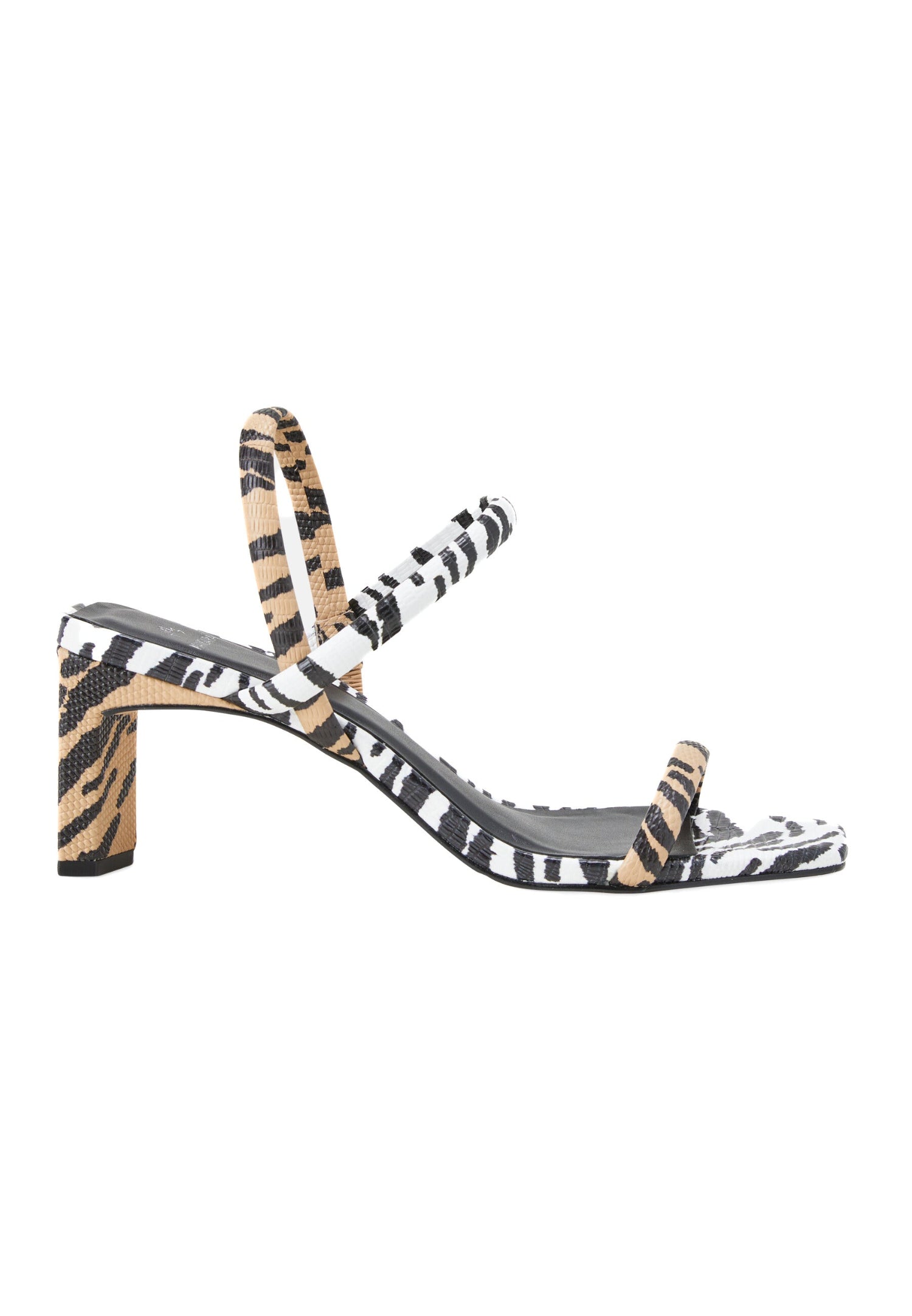 Palmito Animal Print Calf Leather Sandals – 6.5cm Block Heel