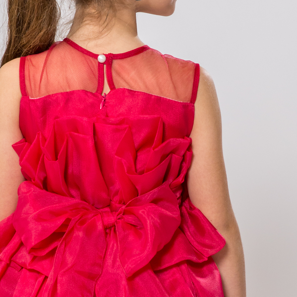 Red Lips Short Layered Dress