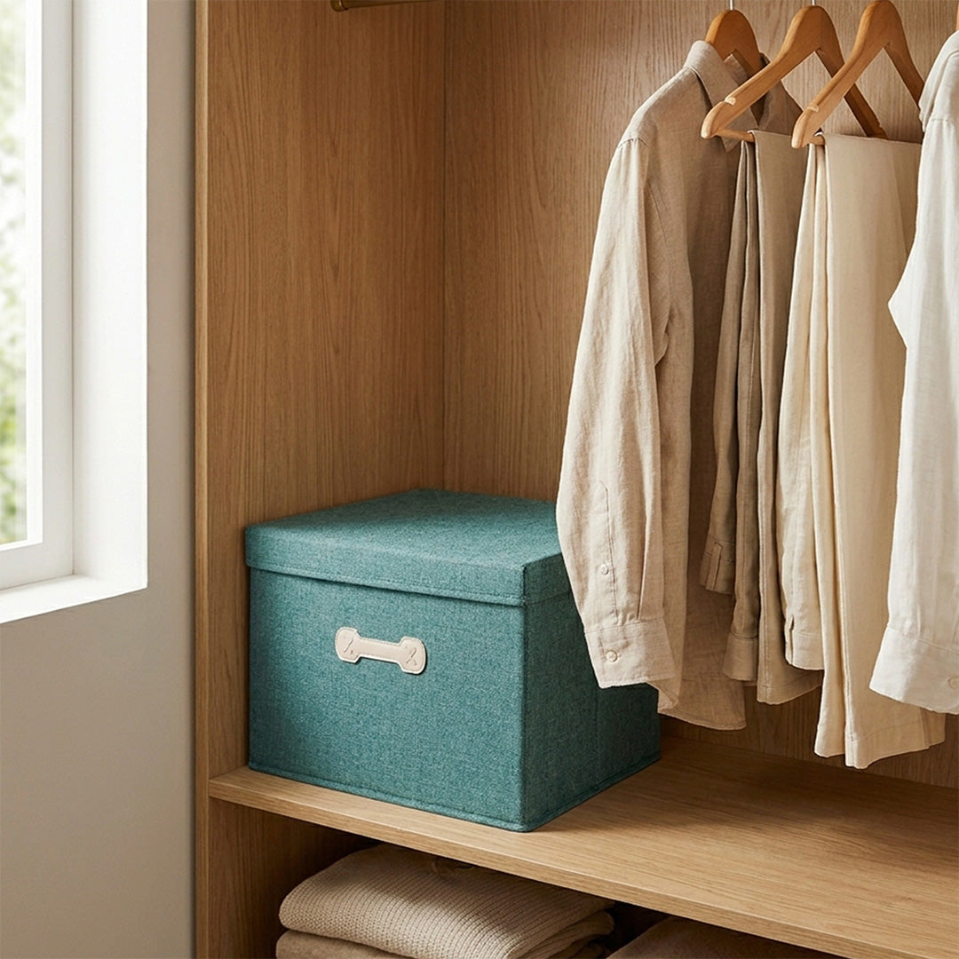 SOGA (35x28x18cm) Green 18L Fabric Storage Box Organizer