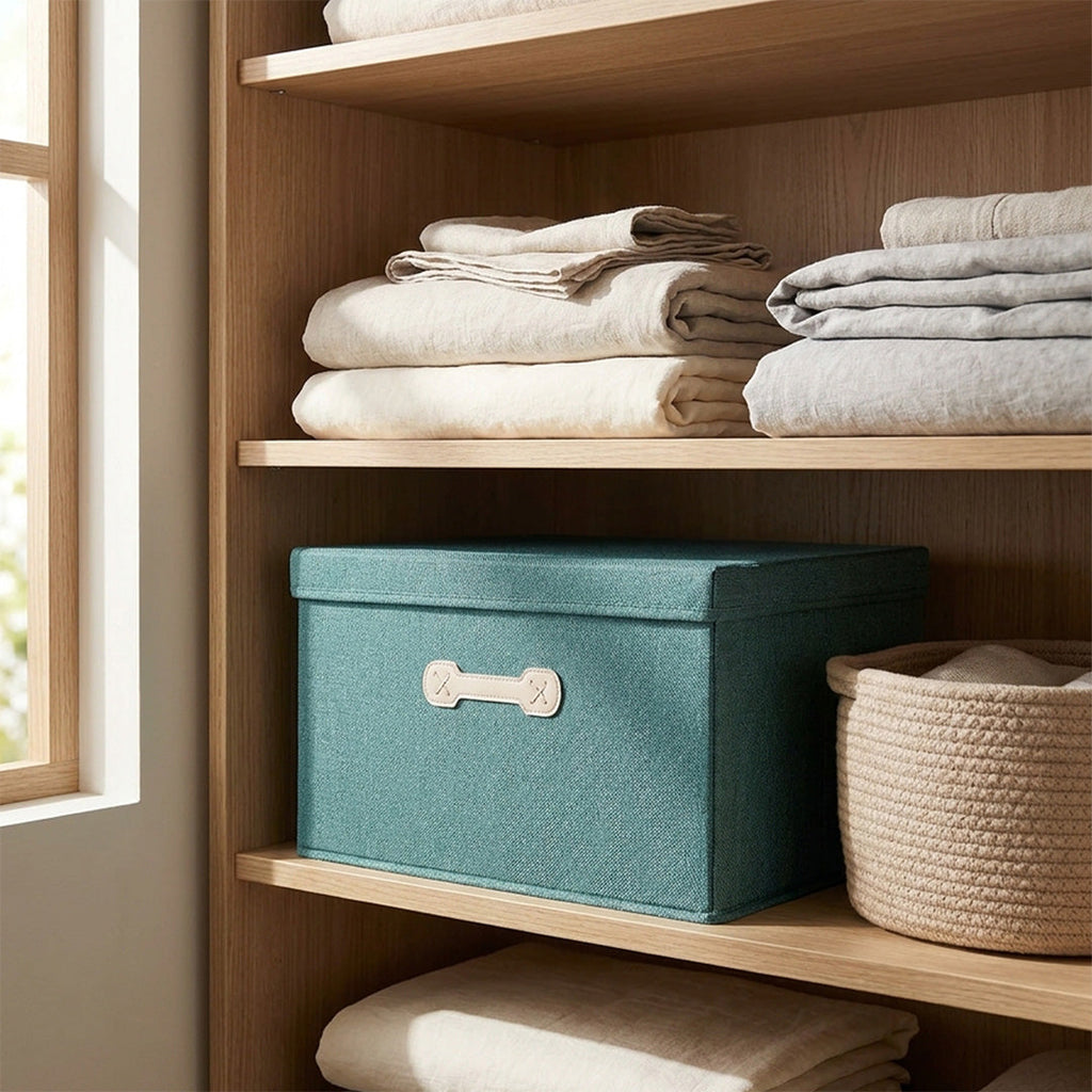 SOGA (50x40x30cm) Green 60L Fabric Storage Box Organizer