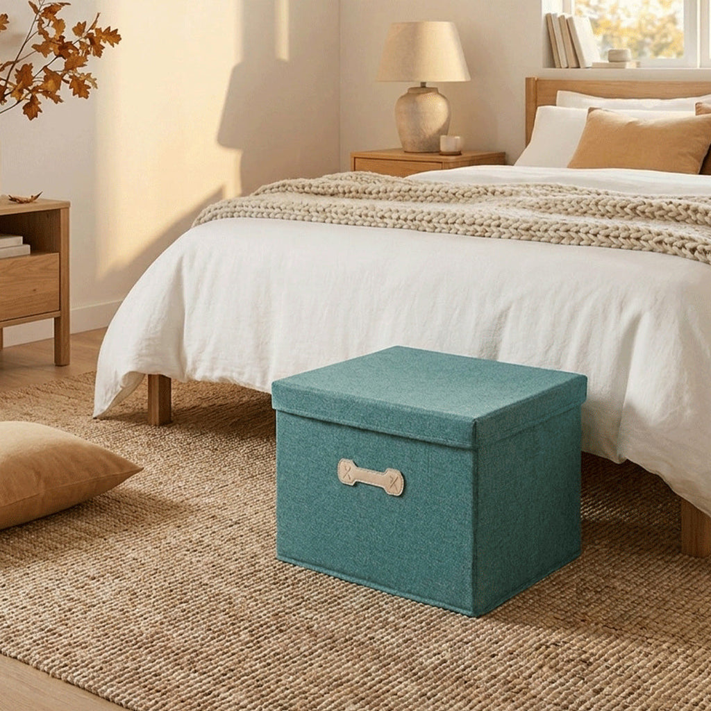 SOGA (35x28x18cm) Green 18L Fabric Storage Box Organizer