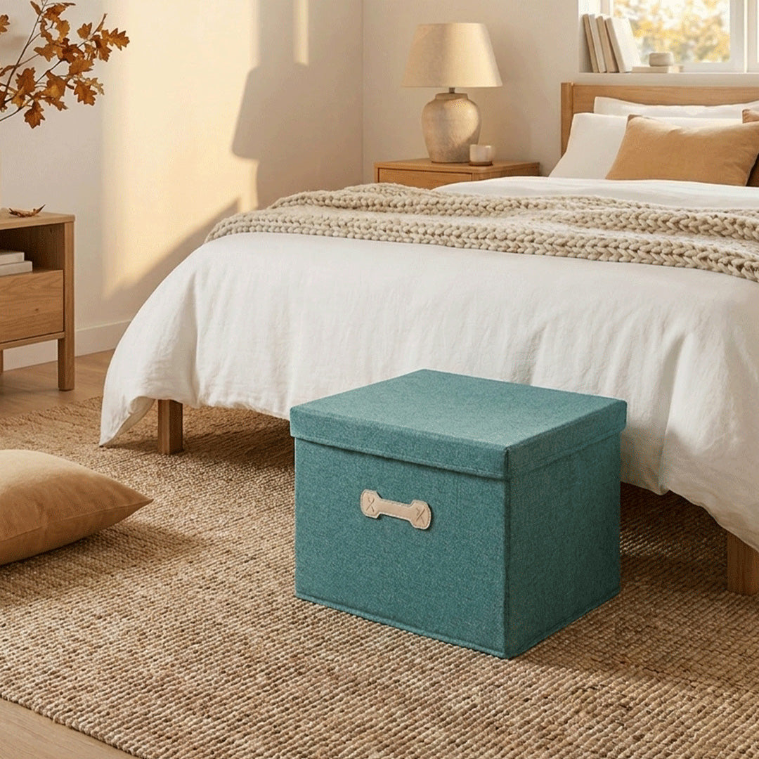 SOGA (35x28x18cm) Green 18L Fabric Storage Box Organizer