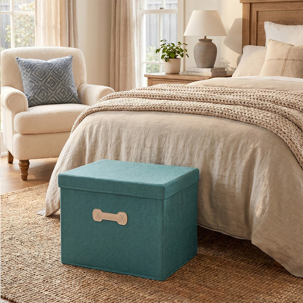 SOGA (50x40x30cm) Green 60L Fabric Storage Box Organizer