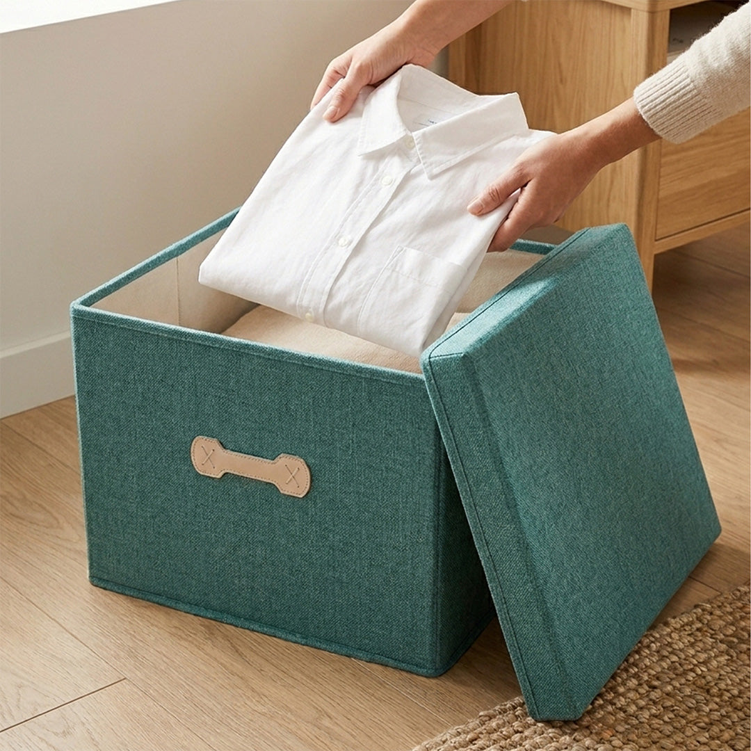SOGA (50x40x30cm) Green 60L Fabric Storage Box Organizer