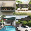Vidaxl sun sail 160 g m² 4x5x5 m HDPE black