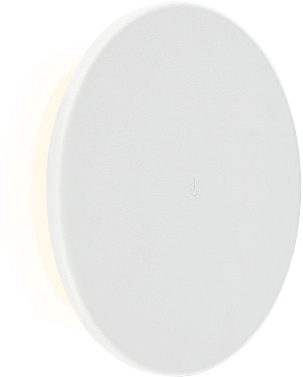 B.k.licht briloner – outdoor wall lamp rechargeable – USB-C – dimmable – warm white light – black – ø25