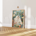 Mädchen Kinderzimmer Poster · Geschenkidee · Märchenhafte Illustration mit Einhorn und Katzen · Kinderzimmer Deko · Dekoprint ohne Rahmen