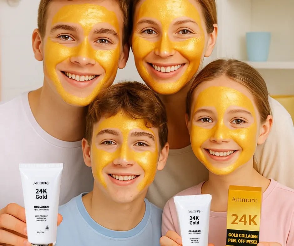 24K Gold Peel-Off Face Mask for Deep Cleansing & Pore Minimising (60ml) | Ammuri