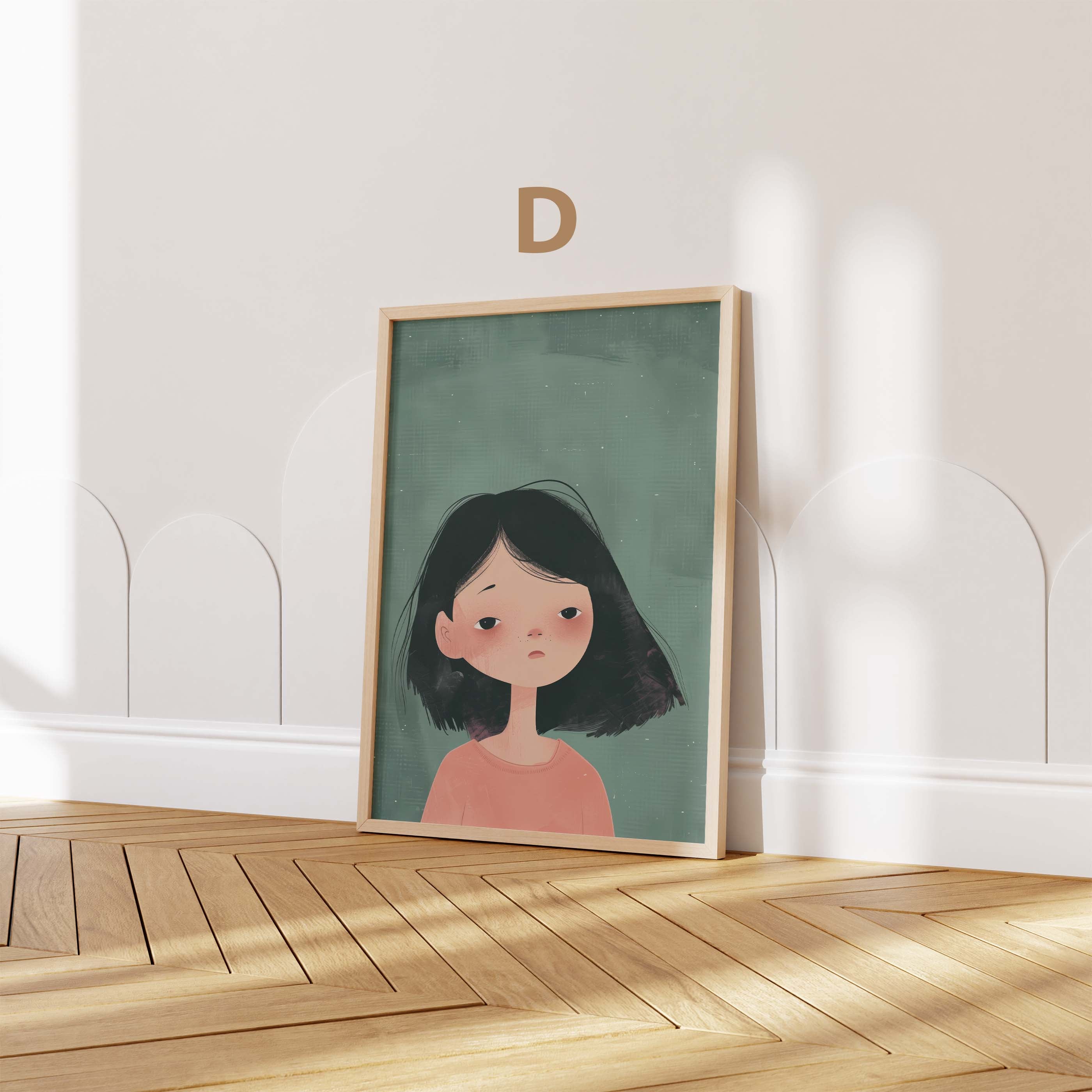 Mädchen Kinderzimmer Poster · Geschenkidee · Märchenhafte Illustration mit Einhorn und Katzen · Kinderzimmer Deko · Dekoprint ohne Rahmen
