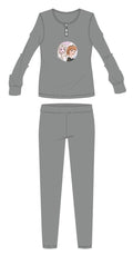 Disney Ice Magic cotton flannel pajamas - winter thick pajamas for kids - grey - 110