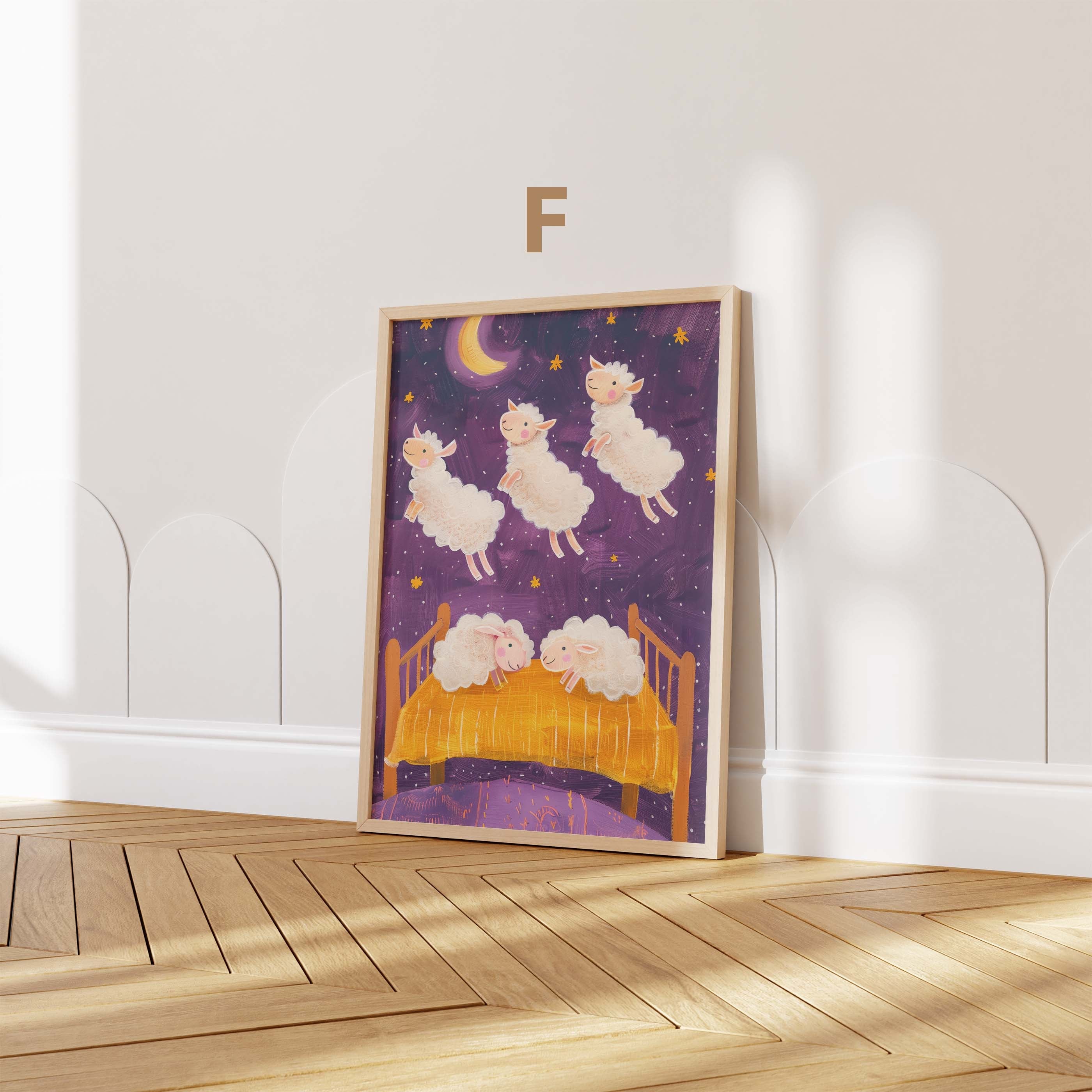 Mädchen Kinderzimmer Poster · Geschenkidee · Märchenhafte Illustration mit Einhorn und Katzen · Kinderzimmer Deko · Dekoprint ohne Rahmen