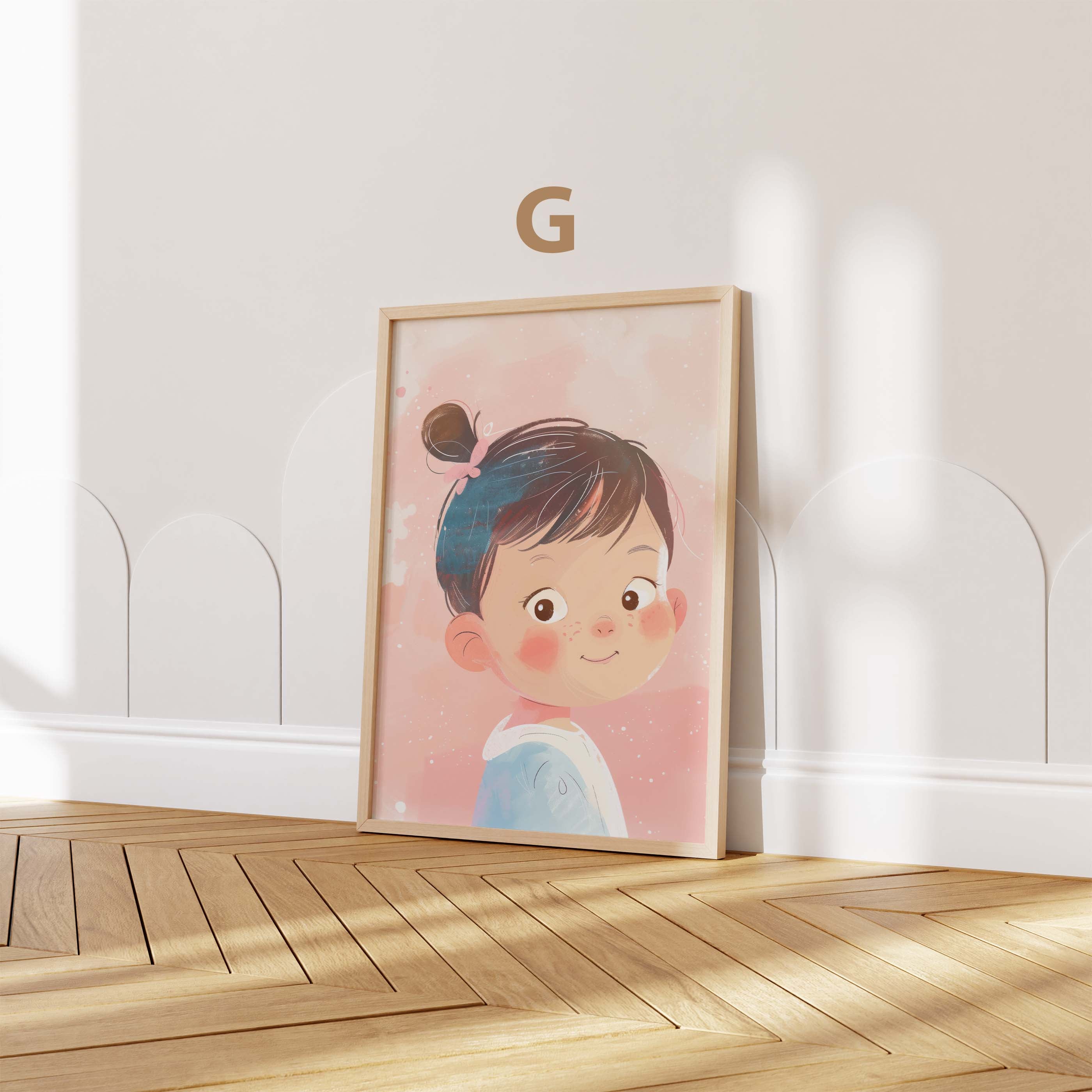 Mädchen Kinderzimmer Poster · Geschenkidee · Märchenhafte Illustration mit Einhorn und Katzen · Kinderzimmer Deko · Dekoprint ohne Rahmen