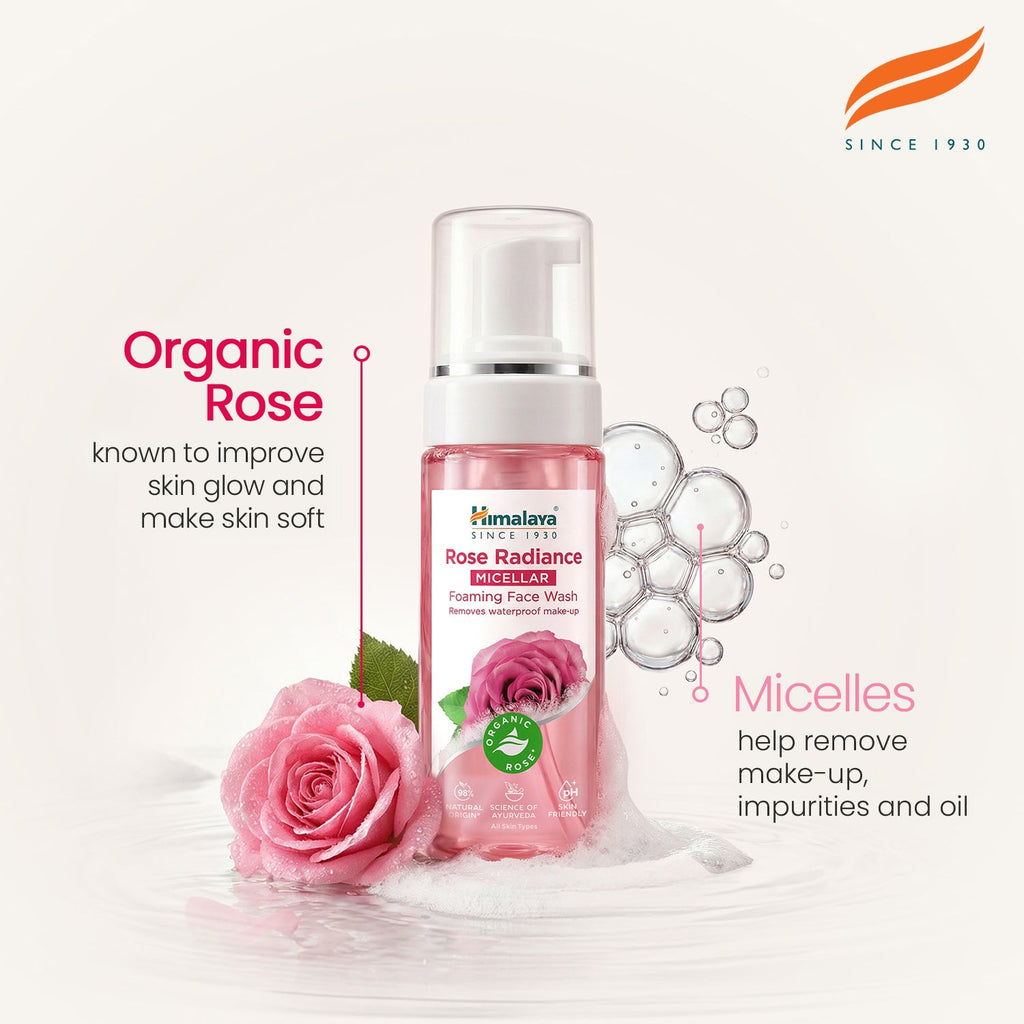 Himalaya Rose Radiance Micellar Foaming Face Wash - 150ml