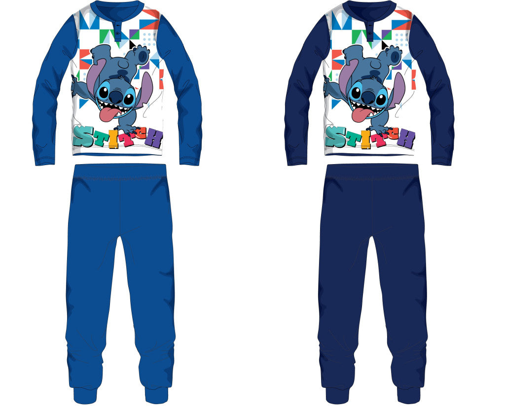 Disney Stitch jersey cotton pajamas - medium blue - 110