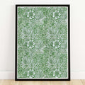 William Morris Marigold Vintage Exhibition Poster Green Botanical Wall Art Print