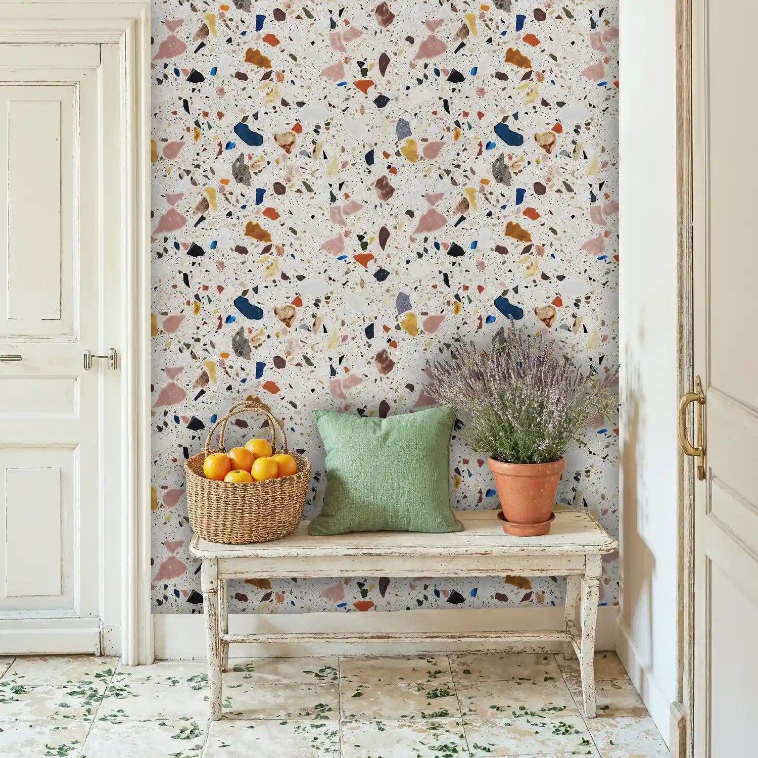 Vibrant Terrazzo Stone Wallpaper