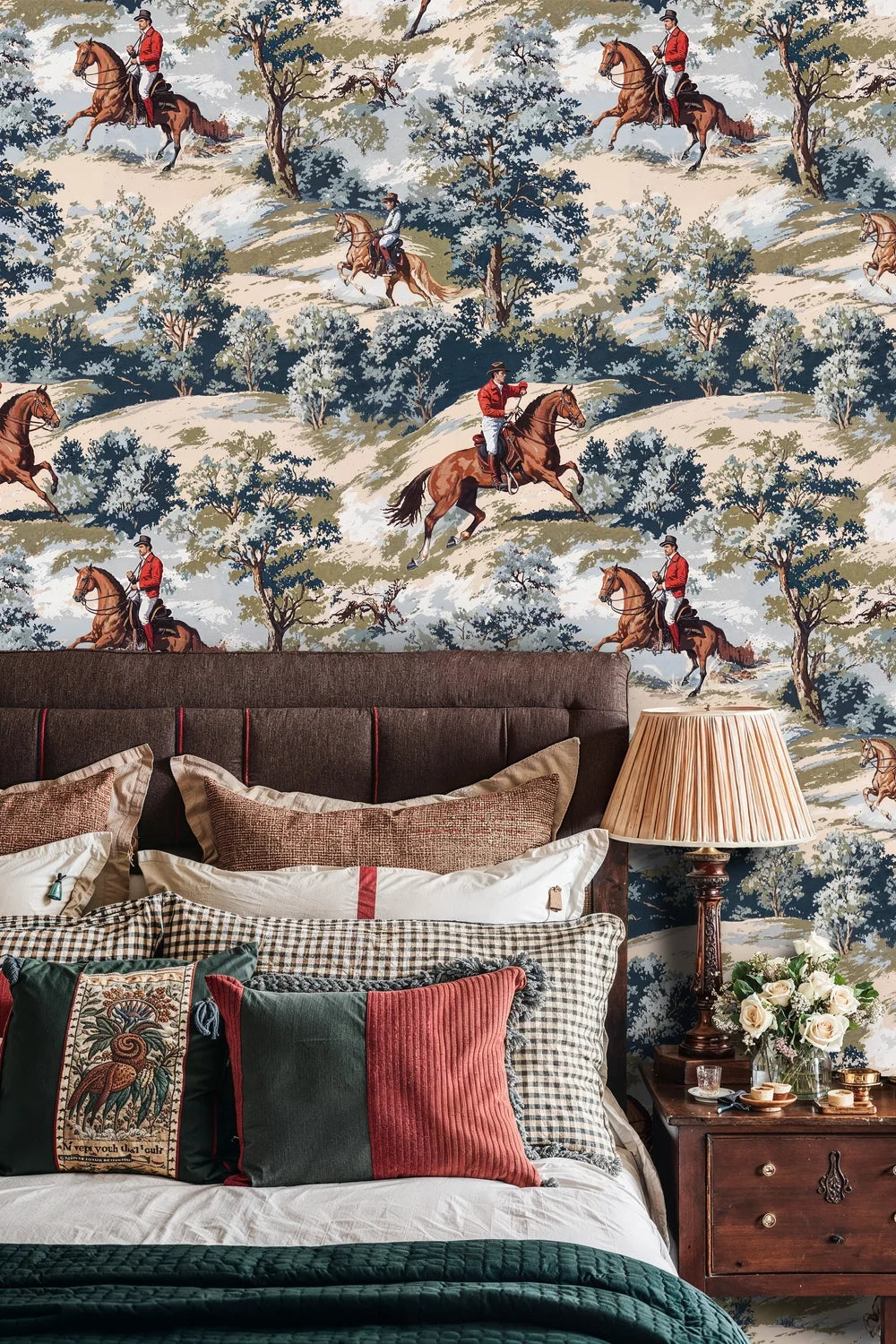 Equestrian Hunt Scenic Wallpaper