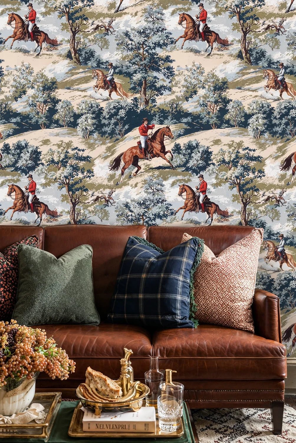 Equestrian Hunt Scenic Wallpaper