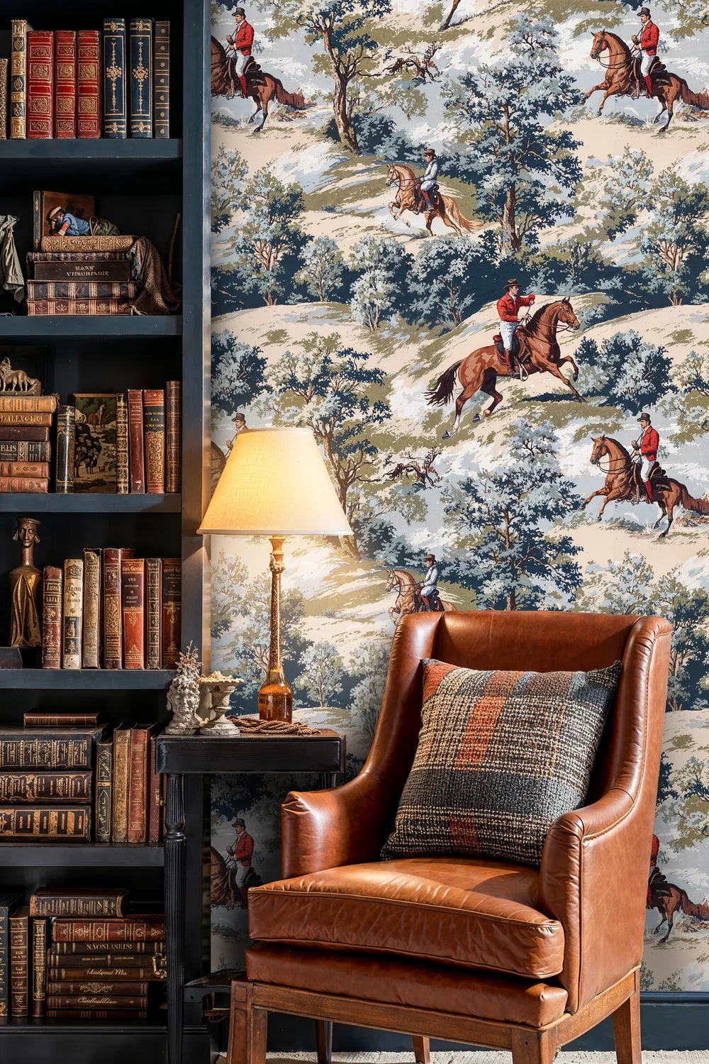 Equestrian Hunt Scenic Wallpaper