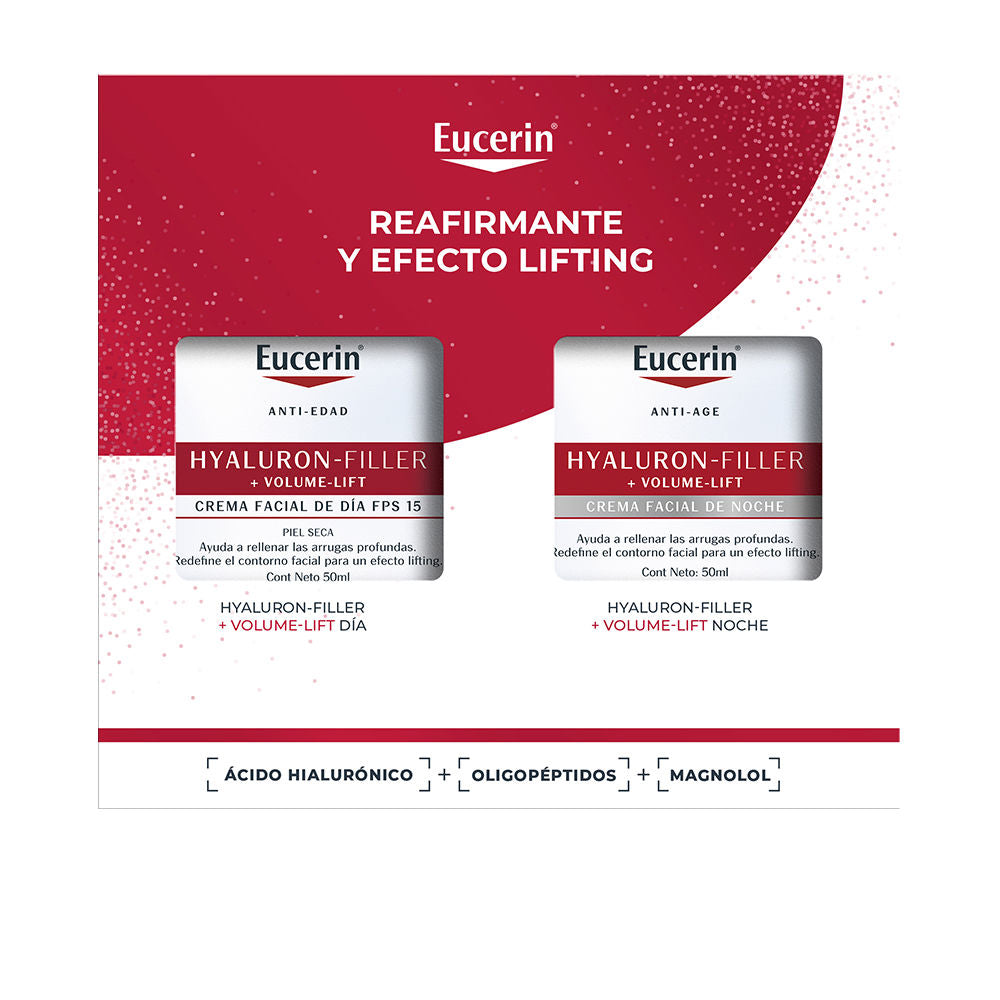 HYALURON FILLER + VOLUME-LIFT DAY CREAM FOR NORMAL TO COMBINATION SKIN, 2-PIECE SET