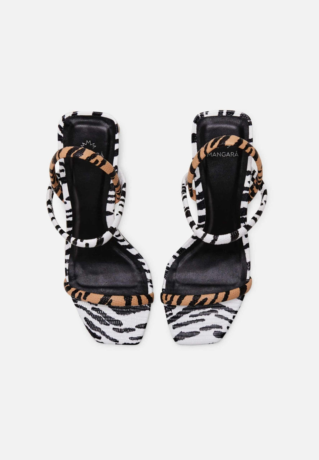 Palmito Animal Print Calf Leather Sandals – 6.5cm Block Heel