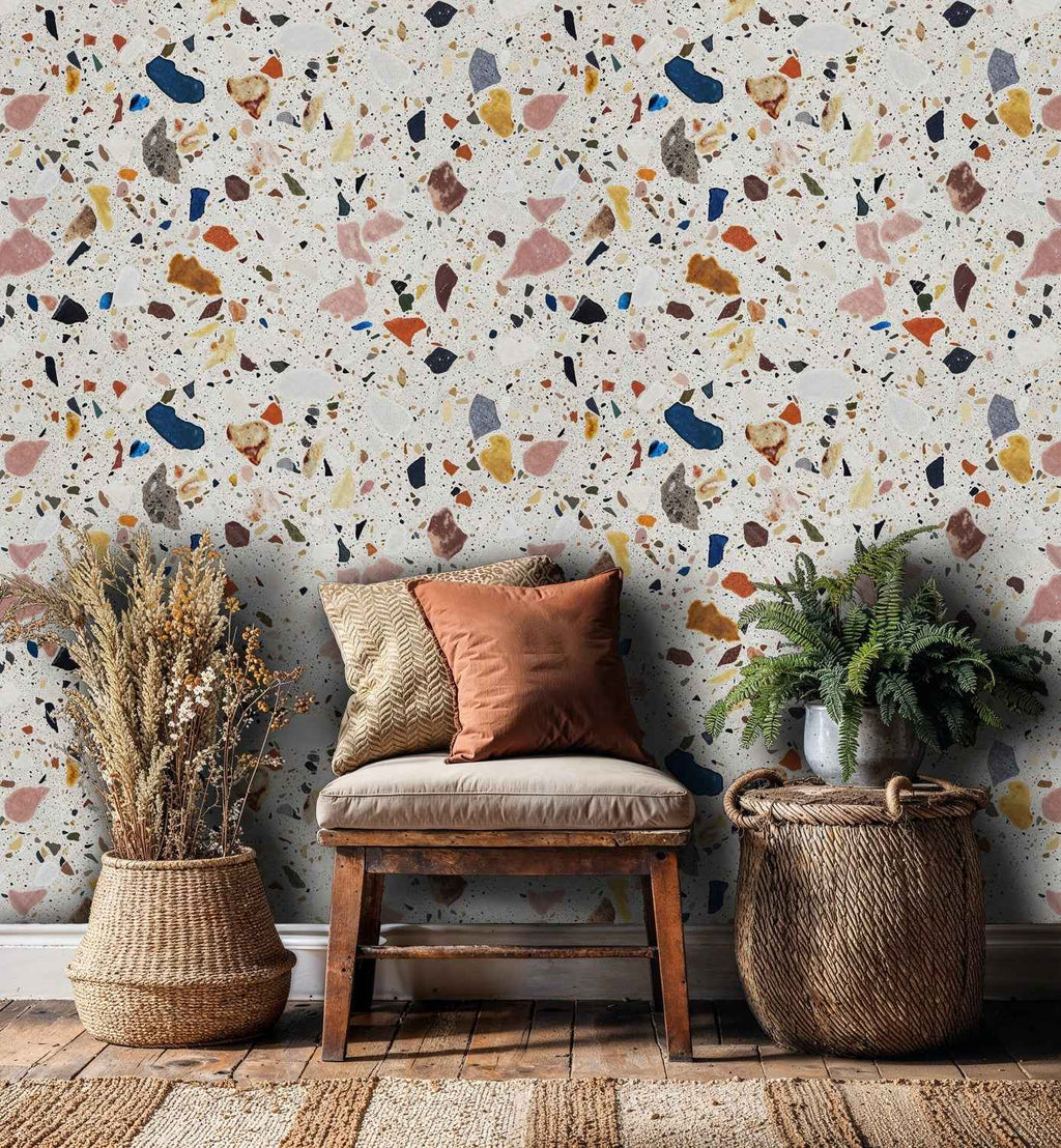 Vibrant Terrazzo Stone Wallpaper