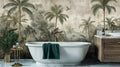 Tropical Paradise with Herons Wall Mural