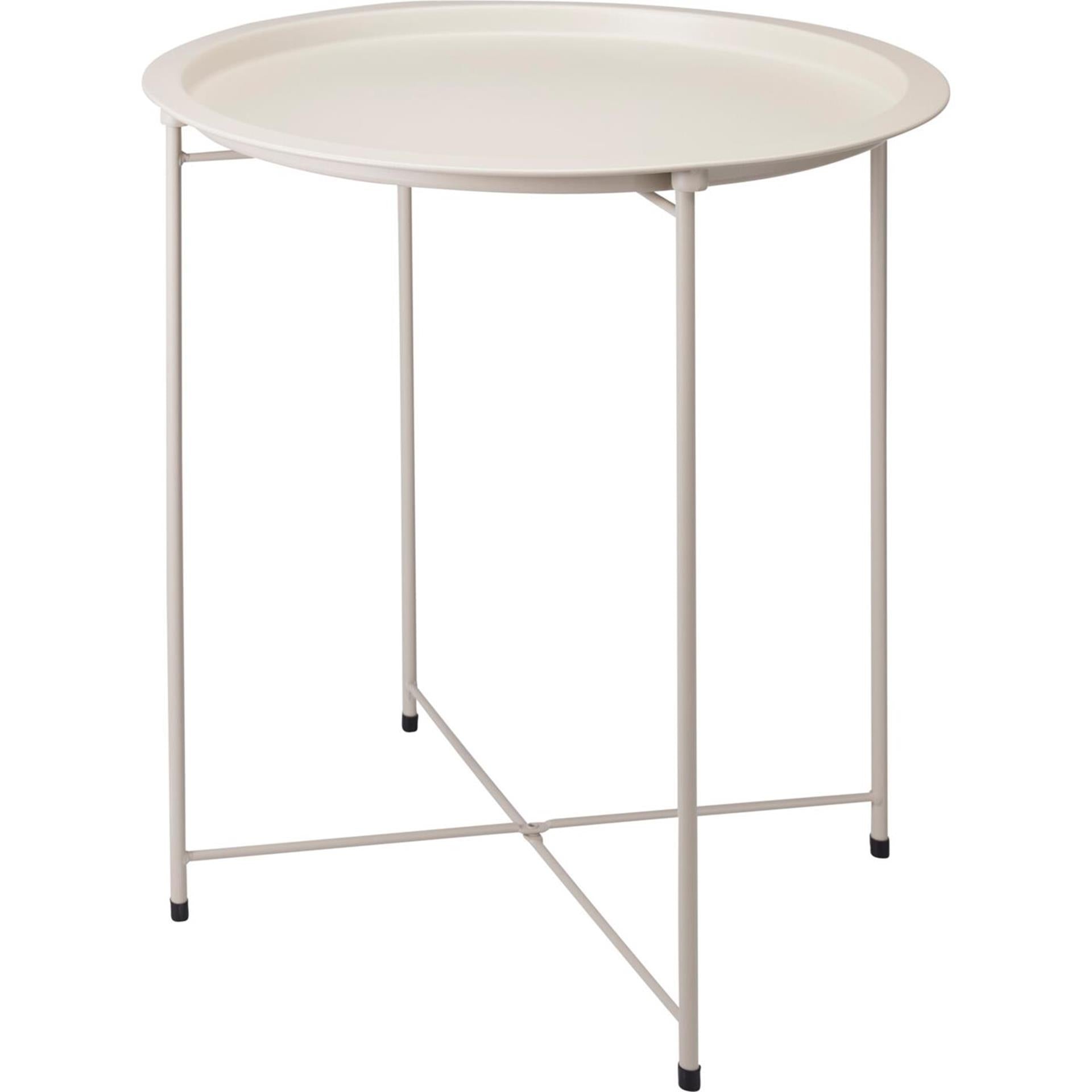 Home & Styling Bijzettafel beige ã¸47xh50cm